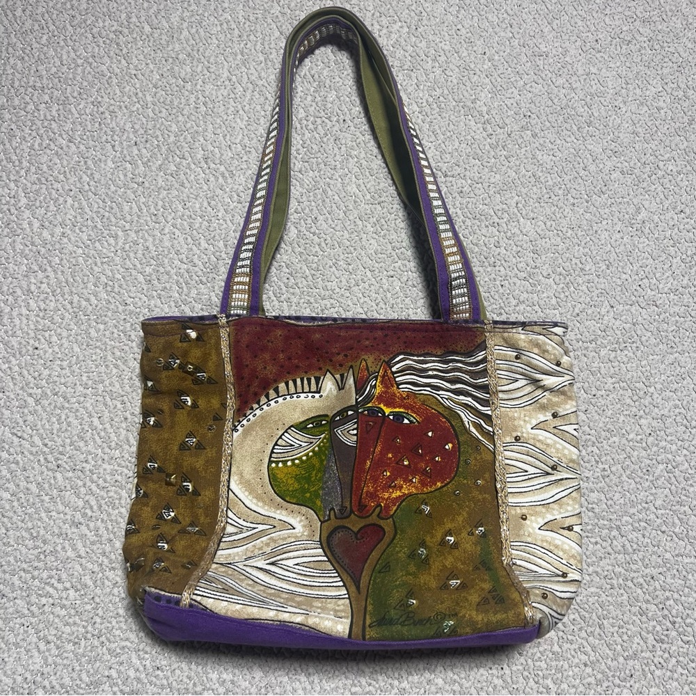 Laurel Burch Horses Shoulder Bag Medium Colorful Artwork Artsy Boho Unique Indie
